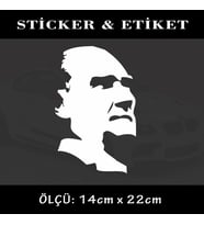 MUSTAFA KEMAL ATATÜRK oto sticker yazı - araba kask motosikler kamyonet minibüs uyumlu etiket