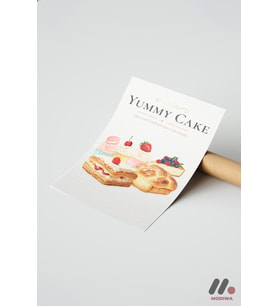 Yummy Cake Tatlı Posteri, Çerçevesiz Yüksek Kalite Duvar Afişi - Mutfak Dekorasyonu