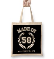 1958 Made In 58 All Genuine Parts Bez Çanta Uzun Saplı