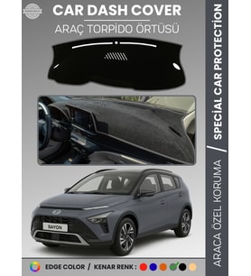 HYUNDAİ BAYON (2020+) Torpido Örtüsü Panel Koruma Araca Özel UV Koruyucu Kaymaz Hızlı Montaj