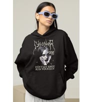 Tasarım Billie Eilish Baskılı Unisex Oversize Şarkıcı Hoodie
