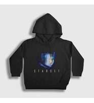 Presmono Unisex Çocuk Siyah Transmissions Müzik Starset Kapüşonlu Sweatshirt 493712tt