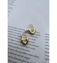 JESSİCA (ALTIN KAPLAMA KALP KÜPE) (A.ALTIN)