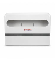 Mulpex Yarım Katlı Klozet Kapak Örtüsü Dispenseri Beyaz ABS Plastik Kilitli 40x28x4,5 cm