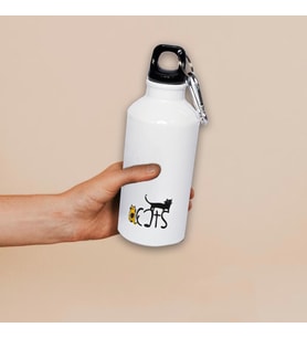 Biggdesign Cats Karabinerli Alüminyum Matara 400 Ml