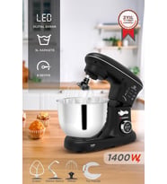 Stand Mikser Hamur Yoğurma Makinesi Dijital Göstergeli 5L 1400W TMK-1400DT Siyah