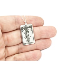 Kişiye Özel 925 Ayar Gümüş The Hanged Man Tarot Kolye