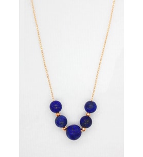 Bella Gloria Lapis Lazuli Rose Gümüş Kolye (TGK0073)