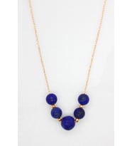 Bella Gloria Lapis Lazuli Rose Gümüş Kolye (TGK0073)