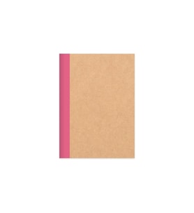 Çizgili Stickerli Kraft Kapak Defter Mor 18,5*26 50 Yp.