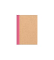 Çizgili Stickerli Kraft Kapak Defter Mor 18,5*26 50 Yp. (Pembe)