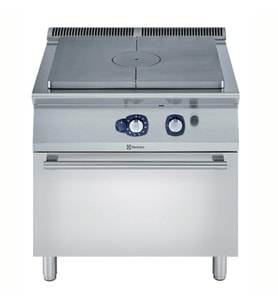 Electrolux Professional Endüstriyel Gazlı Kapalı Ateş Ocak, Merkezde 7 Kw''lık Tek Brulör, Gazlı Fırınlı, Derinlik 730 Mm - 800 Mm E7STGH10G0