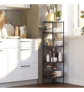 Banyo Rafı, Ayaklı Raf, Metal, Sağlam, 100 Kg'a Kadar Taşıma Kapasitesi Lgr23Bk