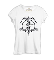 Metallica - Death Magnetic Beyaz Kadın Tshirt