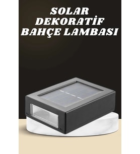 Dekoratif Duvar Lambası Solar Güneş Enerjili Bahçe Aydınlatması