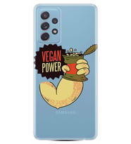 Kılıfland Samsung Galaxy A72 Kılıf Silikon Resimli Kapak Vegan Power Stok 834