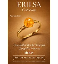 Sertifikalı Para Bolluk Bereket Yüzüğü – Sitrin Taşı Ayarlanabilir Gold İnce Kasa Aslan Koç Burcu (Çok Renkli)