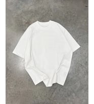 Unisex Basic Bisiklet Yaka Oversize T-Shirt - Beyaz