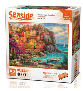KS Games 4000 Parça  Cinque Terre'de Güzel Bir Gün Puzzle