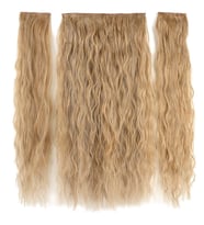 Fiber Sen Kabarık Daalı Yarım Ay + 2 Yan Çıt Çıt / Karamel Platin Röfleli