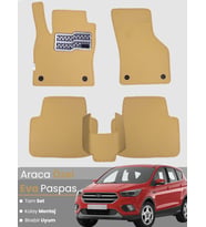 FORD KUGA 2 (2013-2019) Uyumlu EVA Paspas Tam Set–Araca Özel,Su Geçirmez,Kolay Montaj