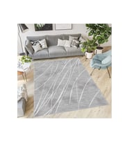 Rovigo Home Dijital Baskı Yıkanabilir Kaymaz Taban Salon Halısı RVG1851-SM366 (Gri)