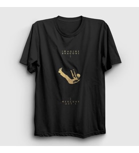 Presmono Unisex Siyah Mercury Act Imagine Dragons T-Shirt 407928tt