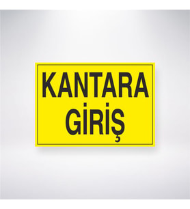 Kantara Giriş 21x28 Arkası Yapışkanlı Levha