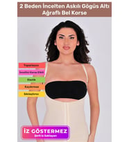 Vücut Şekillendirici Toparlayıcı Sıkılaştırıcı 2 Beden İncelten Askılı Gögüs Altı Ağraflı Bel Korse