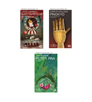 Alice Harikalar Diyarında + Pinokyo + Peter Pan- 3 Kitap Set - Iş Bankası Özel Set Alice Harikalar D