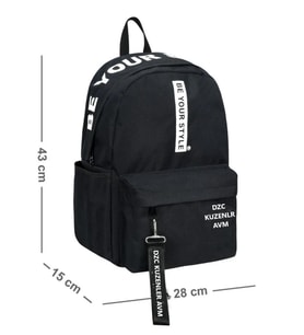 DZC KUZENLER AVM Unisex Hugbag Sırt Çantası Spor Okul Outdoor MUBO BEYAZ