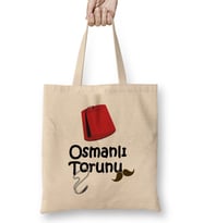 Osmanlı Torunu Bez Çanta Uzun Saplı