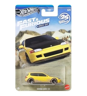 Hot Wheels Fast & Furious 25 Yil Race-Off Honda Civic Eg Jkx19 - Hnr88