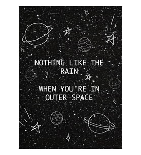 5sos 5 Seconds Of Summer Outer Space Lirik Doodle Tablo Ahşap Poster Dekoratif