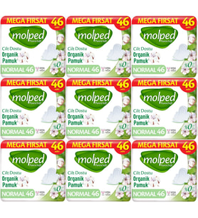 Molped Pure&Soft Hijyenik Ped Normal 414 (9PK*46) Adet Mega Pk
