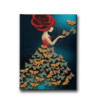 Butterfly Woman Canvas Tablo MİND181