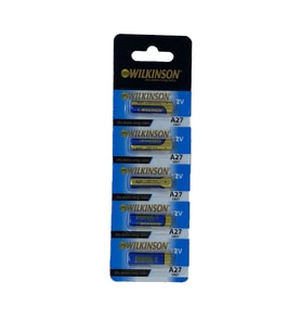 WILKINSON 27A MN27 12V Alkalin Pil Kepenk Anahtar Pili Beşli Paket