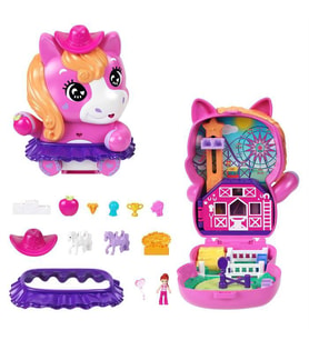 Polly Pocket Midilliyle Rodeo Heyecanı Mikro Oyun Seti JCR39