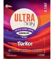 PALME YAYINEVİ 8.Sınıf Ultra Serisi Türkçe Denemeleri * 42 föy