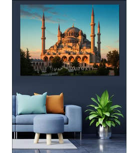 İstanbul Sultanahmet Cami Manzarası Dekoratif Kanvas - Mdf Ahşap Tablo