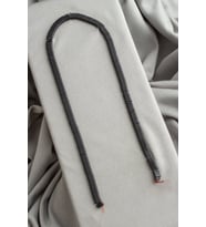 Hematit Doğal Taş Siyah Çift Delikli 2x6mm Dizi