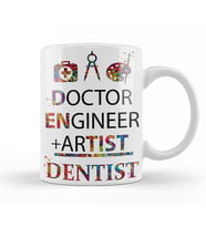 Doctor Engineer Artist Dentist 024 Kupa Bardak Porselen