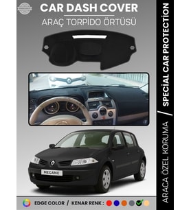 RENAULT MEGANE 2 NAVİGASYONSUZ (2003-2009) Torpido Örtüsü Ön Göğüs Halı Torpido Koruma Araca Özel
