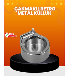 Küllük Ve Çakmak Birleşik Set Paslanmaz Çelik Gövde