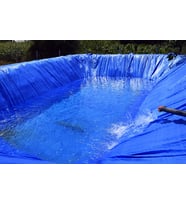 Abk Plastik Su Geçirmez Pvc Ebatlı Branda 15M x 20m (Beyaz - Mavi - Gri)