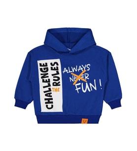 Civil Boys Cehallenge Baskılı 2-5 Yaş Sweatshirt - Mavi