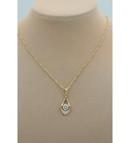 STİL İNCİSİ/ XUPING JEWELRY RAVZA ZİRKON TAŞLI KOLYE (Altın)