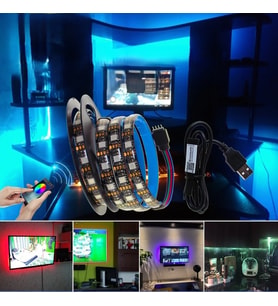 5M RGB LED Şerit Işık – Müzik ve Ses Senkronizasyonu,Bluetooth, Telefon Kontrolü, Zamanlayıcı