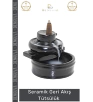 #Tütsülük İthal Seramik Dekoratif Geri Akışlı Şık Modern Hediyelik Estetik Oda Kokusu Biblo 9*10 Cm