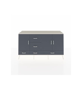 Kronos Konsol 4 Raflı 5 Çekmeceli 3 Kapaklı 176x59x99 Aytaşı-Antrasit